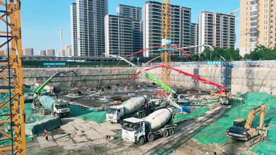 31小時(shí)，7000方！特固德商砼圓滿完成中建二局跨國(guó)區(qū)域總部集聚區(qū)項(xiàng)目1#樓筏板混凝土供應(yīng)任務(wù)